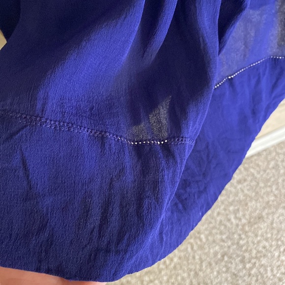 ANTHROPOLOGIE EDME &  ESYLLTE deep blue sleeveless mini dress size M *see pics - Picture 3 of 6